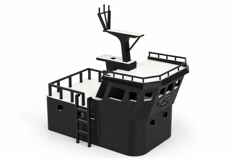Maqueta de barco impresa en 3D a medida
